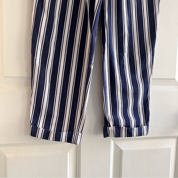 Vintage Esprit Pleated Vertical Stripes Jeans Size 6 - Picture 5 of 7